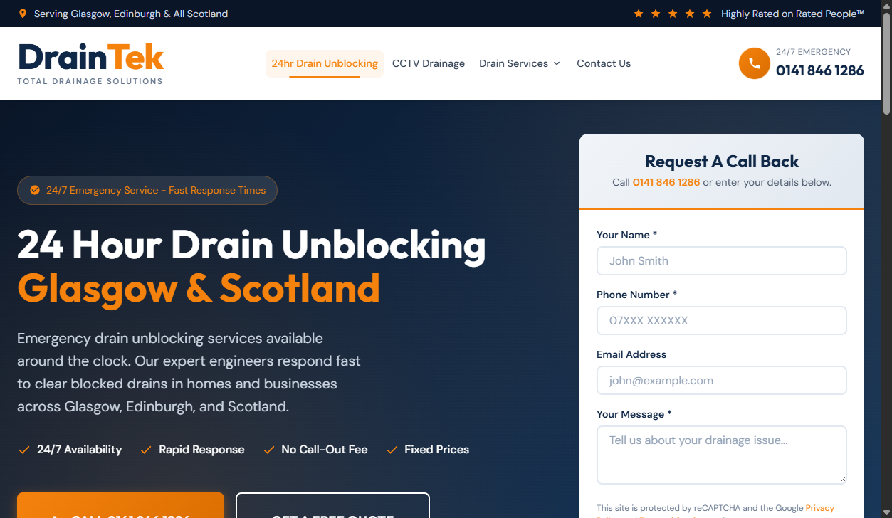 DrainTek Website