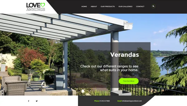 Love Awnings Website