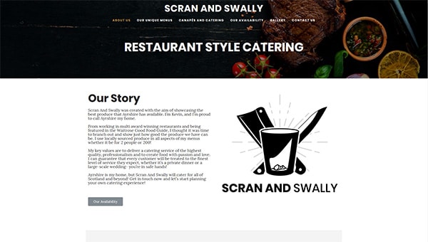 Scran And Swally Website