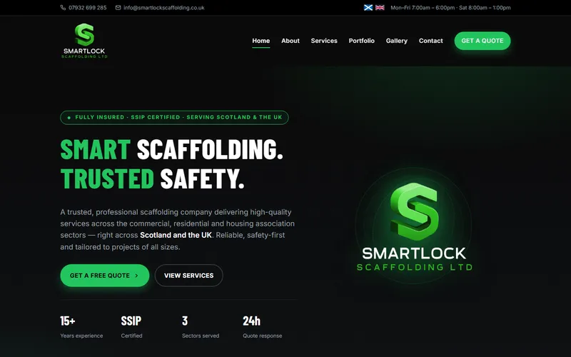 Smartlock Scaffolding Website
